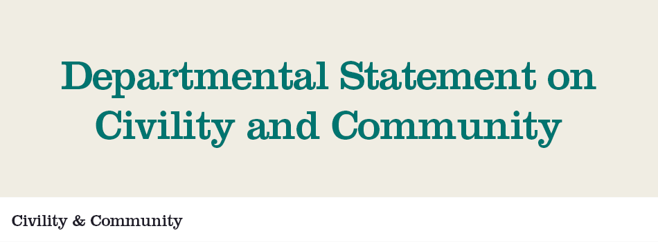 Departmental statement on civility and community