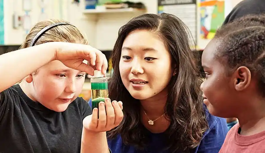 Young students explore physics