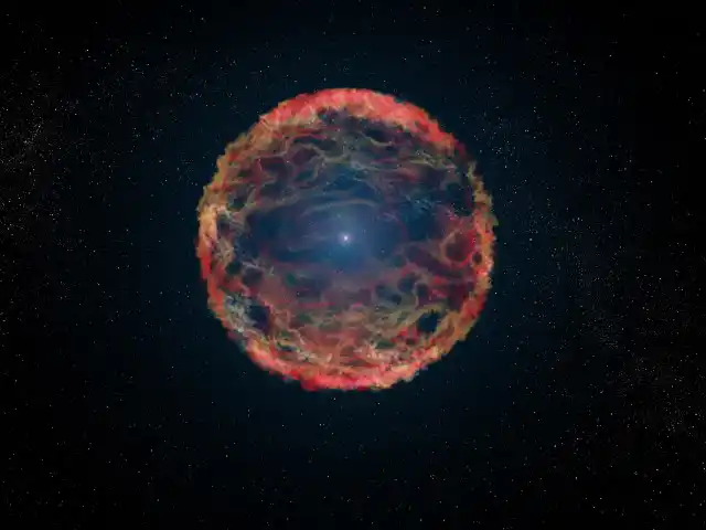 An artist's impression of supernova 1993J