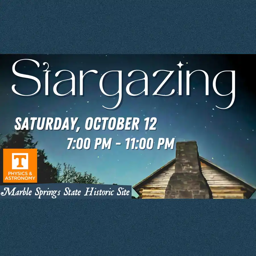 October 12 Stargazing at Marble Springs