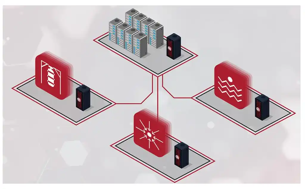 Artist's image of hybrid computing architectures using quantum computers